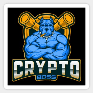 Strong bulldog crypto boss Sticker